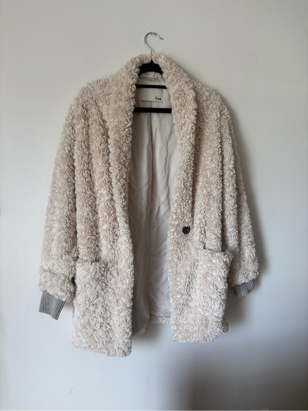Wilfred Soft Cream Teddy Jacket